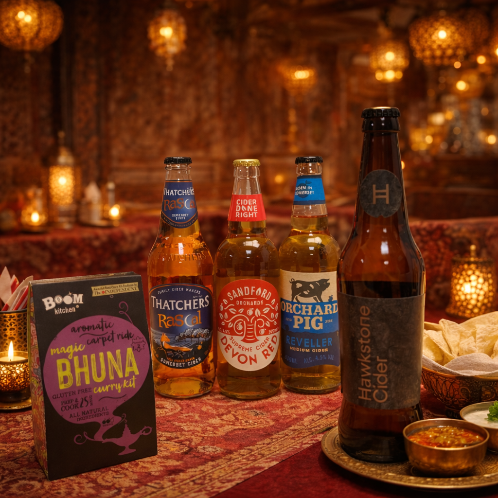 4 Mixed CIders and a Curry Kit 4 Mixed CIders and a Curry Kit